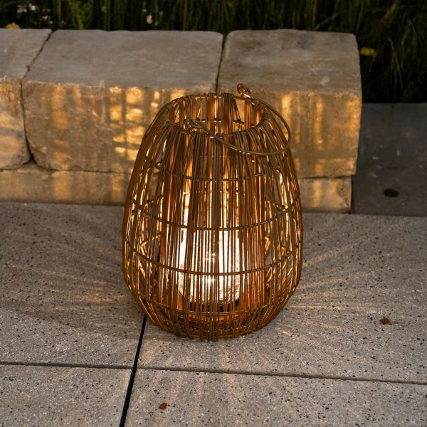 Solar Rattanleuchte "Isabella 28"