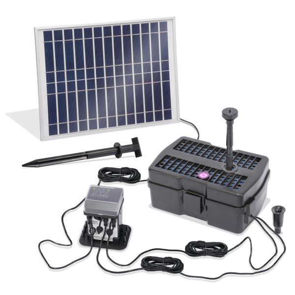 Solar-Pumpensystem 12/800 mit UV-Filterbox